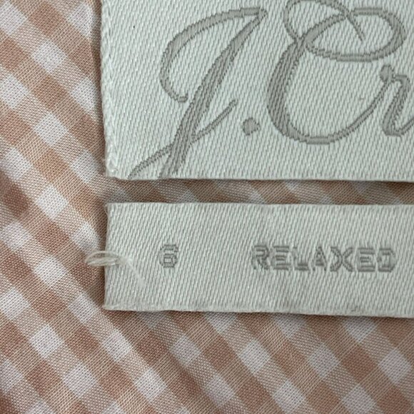 J. Crew Womens Relaxed Fit Gingham Button-Down Shirt Size 6 4357 - Picture 4 of 9